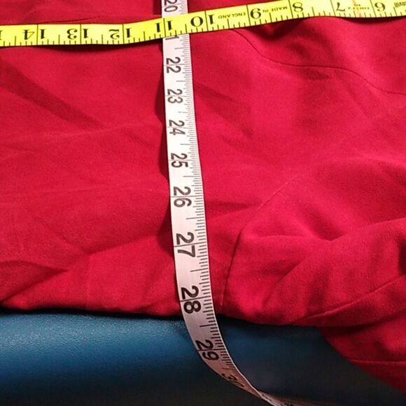 Studio Works Women's 24 W Red Long Sleeve Zip-Up Jacket Granny Chic - Picture 3 of 7